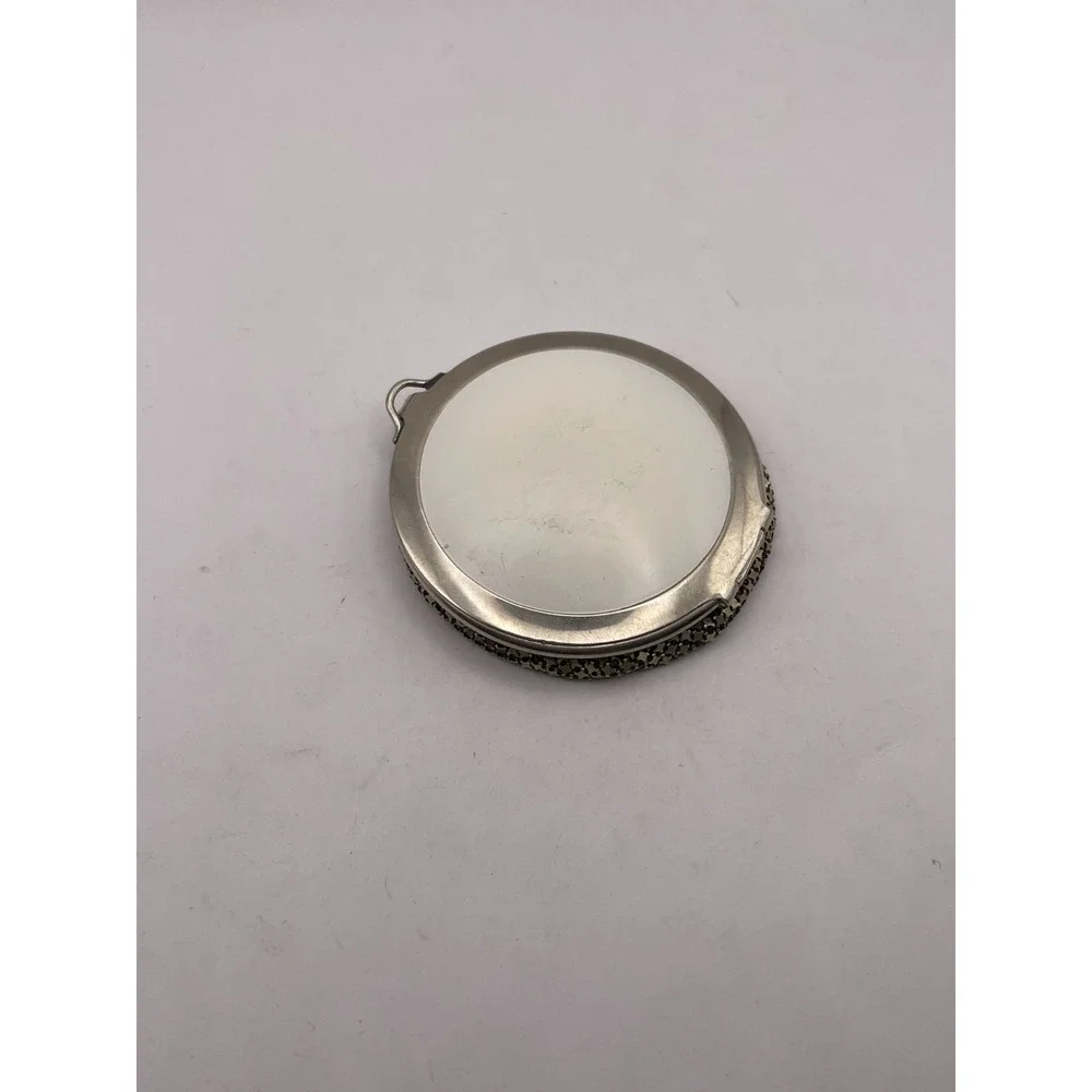 Vintage Mesh Powder Compact Makeup Mirror Case